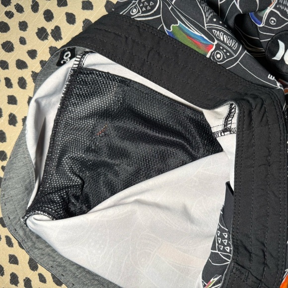 Hurley Men's Blue Toucan Patterned Board Shorts - Picture 7 of 9